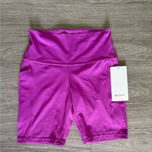 lululemon athletica Vivid Plum color Bike Shorts
